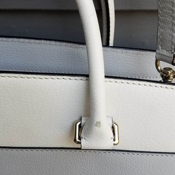 Iconic Kate Spade Gray Cameron Street Candace Leather Satchel - Picture 12 of 13